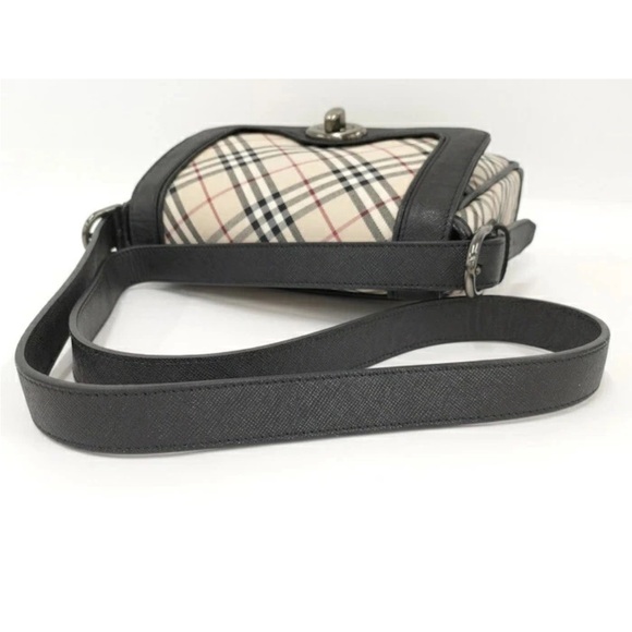 Burberry Black and Cream Plaid Shoulder Bag - Picture 4 of 10